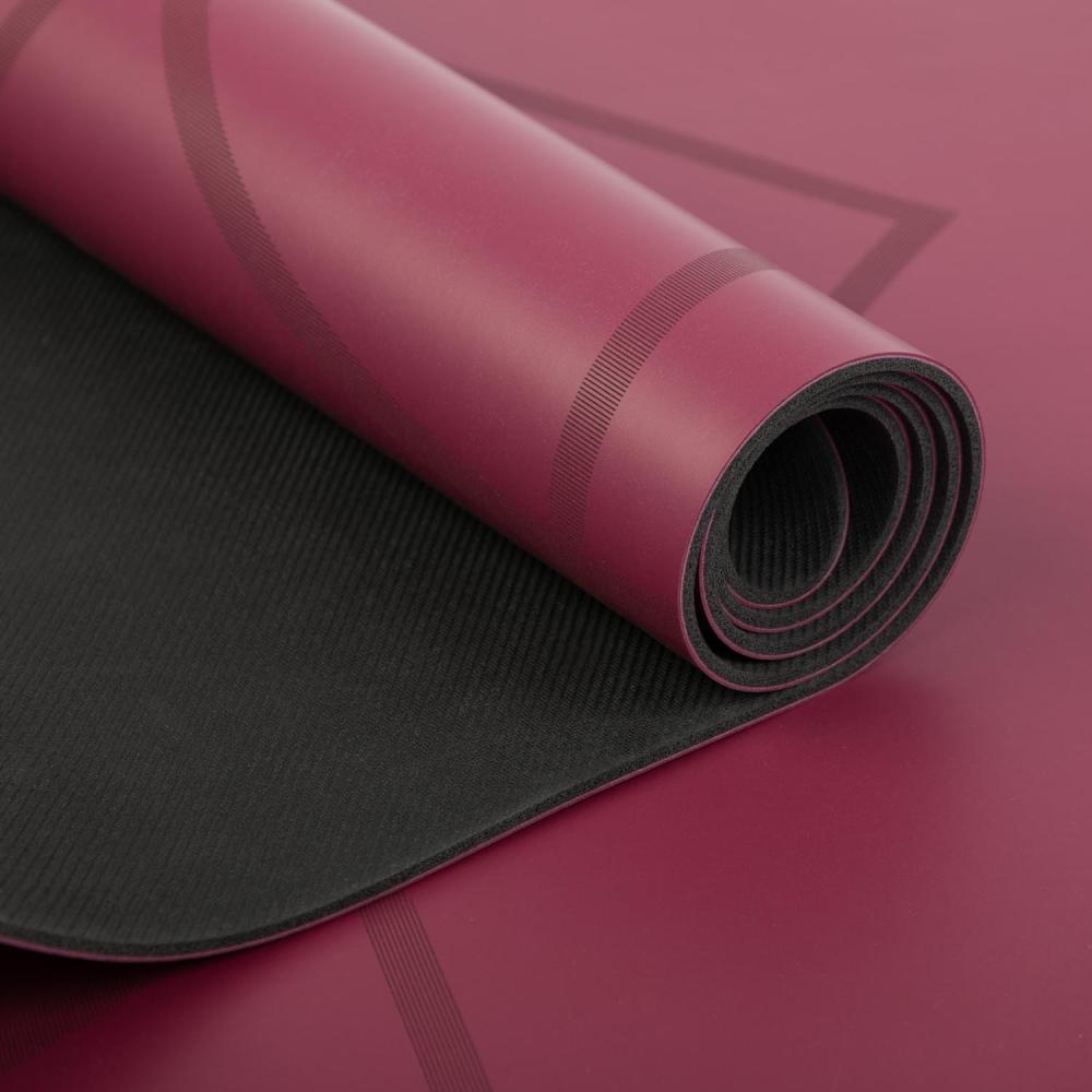 Bodhi - Στρώμα Yoga από φυσικό καουτσούκ & PU με Living Flower - berry   185 x 66 cm  4 mm  2,5 kg - mykarma.gr