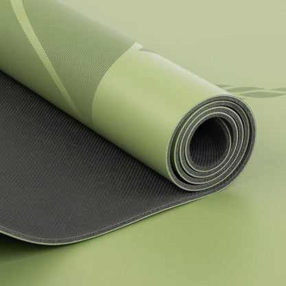 Bodhi - Στρώμα Yoga από φυσικό καουτσούκ & PU  με Bodhi Leaves - green  185 x 66 cm  4 mm  2,5 kg - mykarma.gr