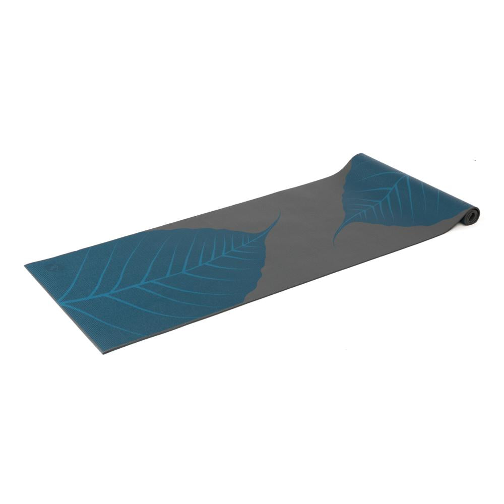 Bodhi στρώμα γιόγκα Leela “Big Leaves” - anthracite  183 x 60 cm, 4.5 mm  Βάρος: 1,4 kg - mykarma.gr