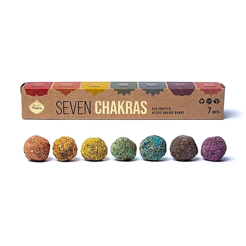 Θυμίαμα Sagrada Madre Premium 7 Chakra Smudge Bombs για καθαρισμό & αναγέννηση κάθε τσάκρα Βάρος: 58 γρ - mykarma.gr