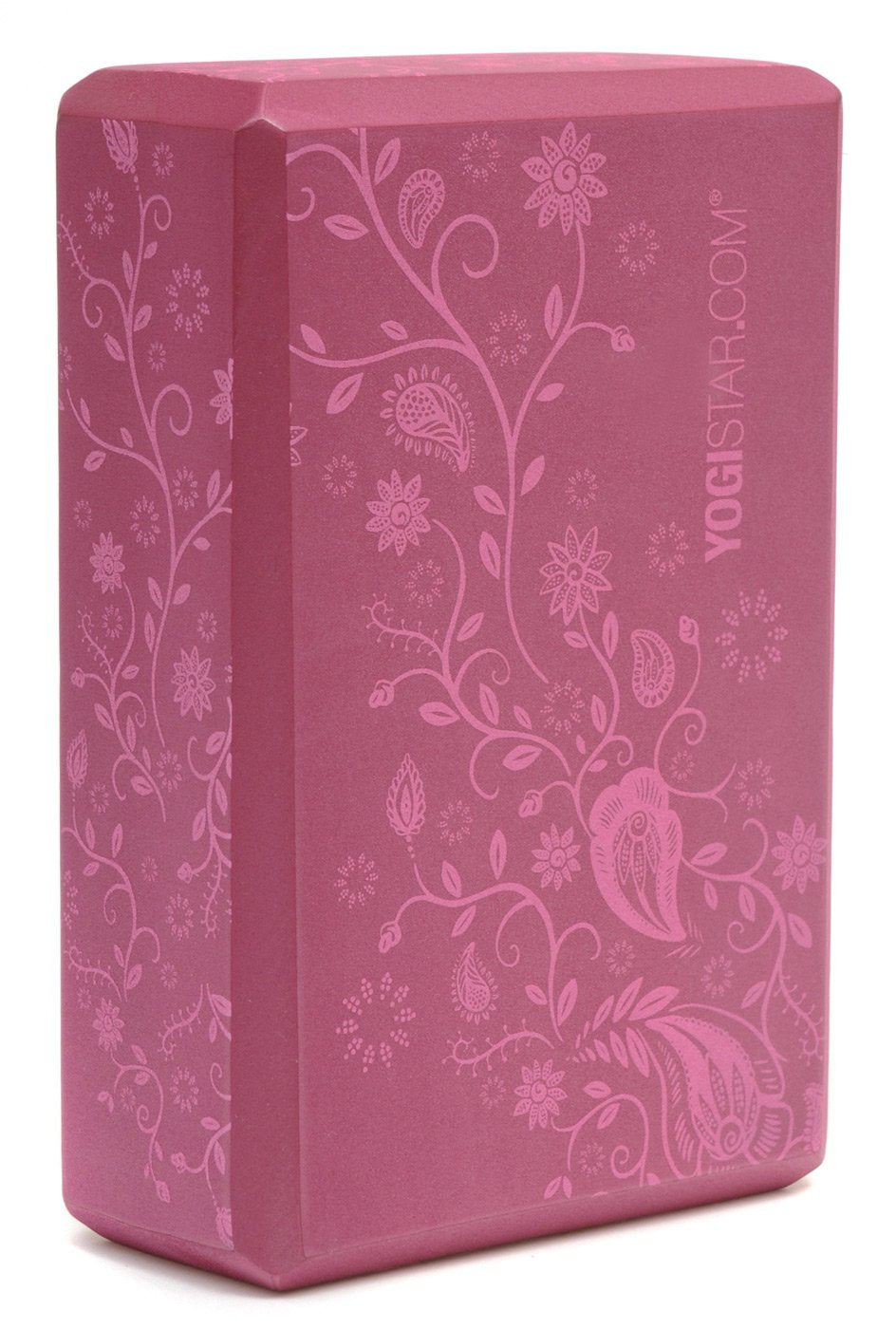 Yogistar - Yoga & Pilates block Big 'Indian flower', wine red Διαστάσεις 22.6 cm x 15 cm x 7.8 cm Βάρος:120 g - mykarma.gr