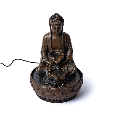 Συντριβάνι «Offering Buddha» Διαστάσεις: 19,5 Χ 19,5 Χ 29 εκ - mykarma.gr