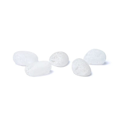 Φυσικό Ορυκτό Πέτρωμα - Emma Egg (Seer Stone) Λευκός Χαλαζίας (Rock Crystal) Διαστάσεις: ±2.5-3.5 εκ (Η συσκευασία περιέχει 1 τεμάχιο) - mykarma.gr