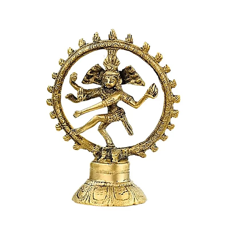 Shiva Nataraj - ορείχαλκος. Βάρος: 160 g. Διαστάσεις: 13 cm