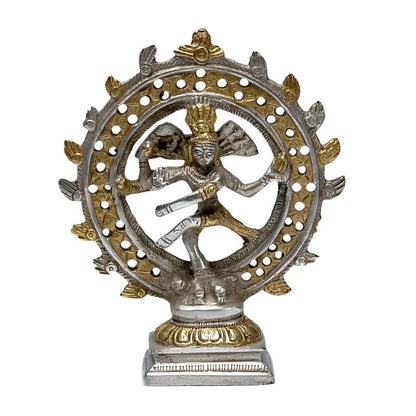 Shiva Nataraja - ορείχαλκος.Δυο χρωμάτων.Βάρος: 420 g Διαστάσεις: 15 cm - mykarma.gr
