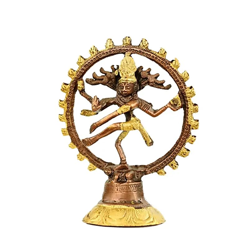 Shiva Nataraj - ορείχαλκος - δίχρωμο Βάρος: 116 g Διαστάσεις: 10 cm