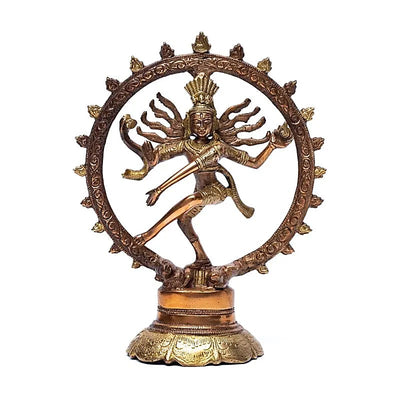 Shiva Nataraj - ορείχαλκος - δύο χρωμάτων  Βάρος: 730 g Διαστάσεις: 20 cm - mykarma.gr
