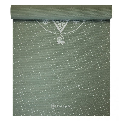 Gaiam Στρώμα Yoga Green Celestial Διαστάσεις: Μήκος: 173 εκ Πλάτος: 61 εκ Πάχος: 5 mm - mykarma.gr