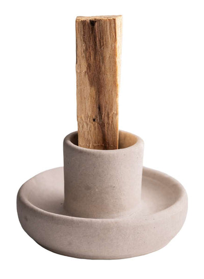 Πήλινη Βάση για φυσικό φυτικό θυμίαμα Palo Santo Διαστάσεις: 4x7 cm - mykarma.gr