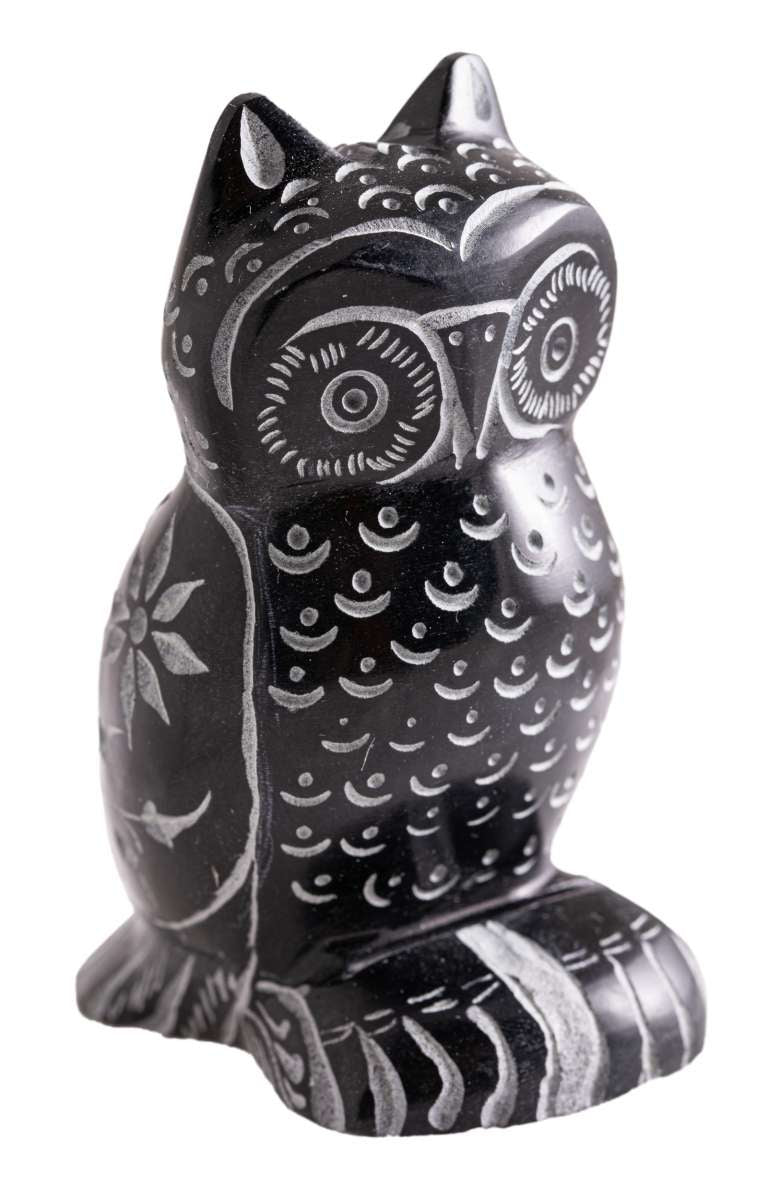 Αγαλματίδιο Feng Shui Κουκουβάγια (Owl) - σαπουνόπετρα Διαστάσεις: 7 cm Βάρος: 170 g - mykarma.gr