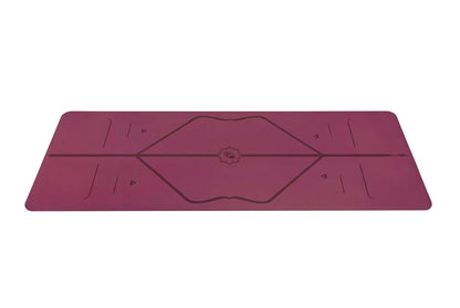 Liforme Yoga Mat Maroon | Στρώμα Yoga Maroon + τσάντα ΔΩΡΟ. Βάρος 2.5kg Διαστάσεις 185cm x 68cm Πάχος 4.2mm - mykarma.gr