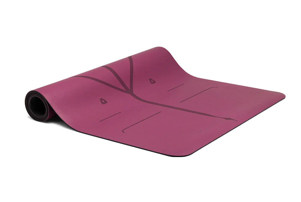 Liforme Yoga Mat Maroon | Στρώμα Yoga Maroon + τσάντα ΔΩΡΟ. Βάρος 2.5kg Διαστάσεις 185cm x 68cm Πάχος 4.2mm - mykarma.gr