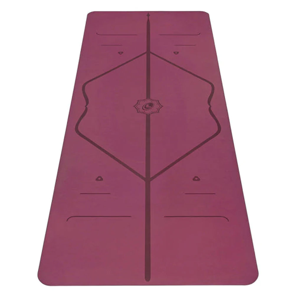 Liforme Yoga Mat Maroon | Στρώμα Yoga Maroon + τσάντα ΔΩΡΟ. Βάρος 2.5kg Διαστάσεις 185cm x 68cm Πάχος 4.2mm - mykarma.gr