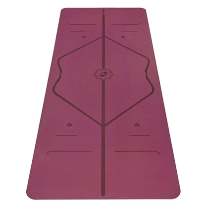 Liforme Yoga Mat Maroon | Στρώμα Yoga Maroon + τσάντα ΔΩΡΟ. Βάρος 2.5kg Διαστάσεις 185cm x 68cm Πάχος 4.2mm - mykarma.gr