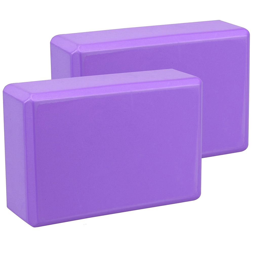 Set 2 Basic Yoga Block - τουβλάκι γιόγκα - Μωβ Διαστάσεις: 23 x 15 x 7.5 cm Βάρος: 135 g, 2 τεμάχια - mykarma.gr
