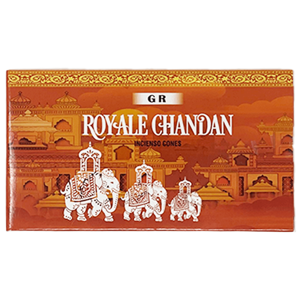 Κώνοι θυμιάματος Royal Chandan  Βάρος: 20 g Περιεχει 10 κώνους + Βάση - mykarma.gr
