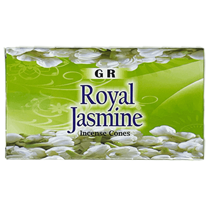 Κώνοι θυμιάματος Royal Jasmine - Γιασεμί Βάρος: 20 g Περιεχει 10 κώνους + Βάση - mykarma.gr