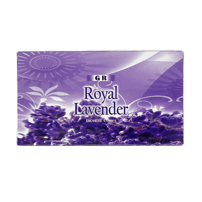 Κώνοι θυμιάματος Royal Lavender- Λεβάντα Βάρος: 20 g Περιεχει 10 κώνους + Βάση - mykarma.gr