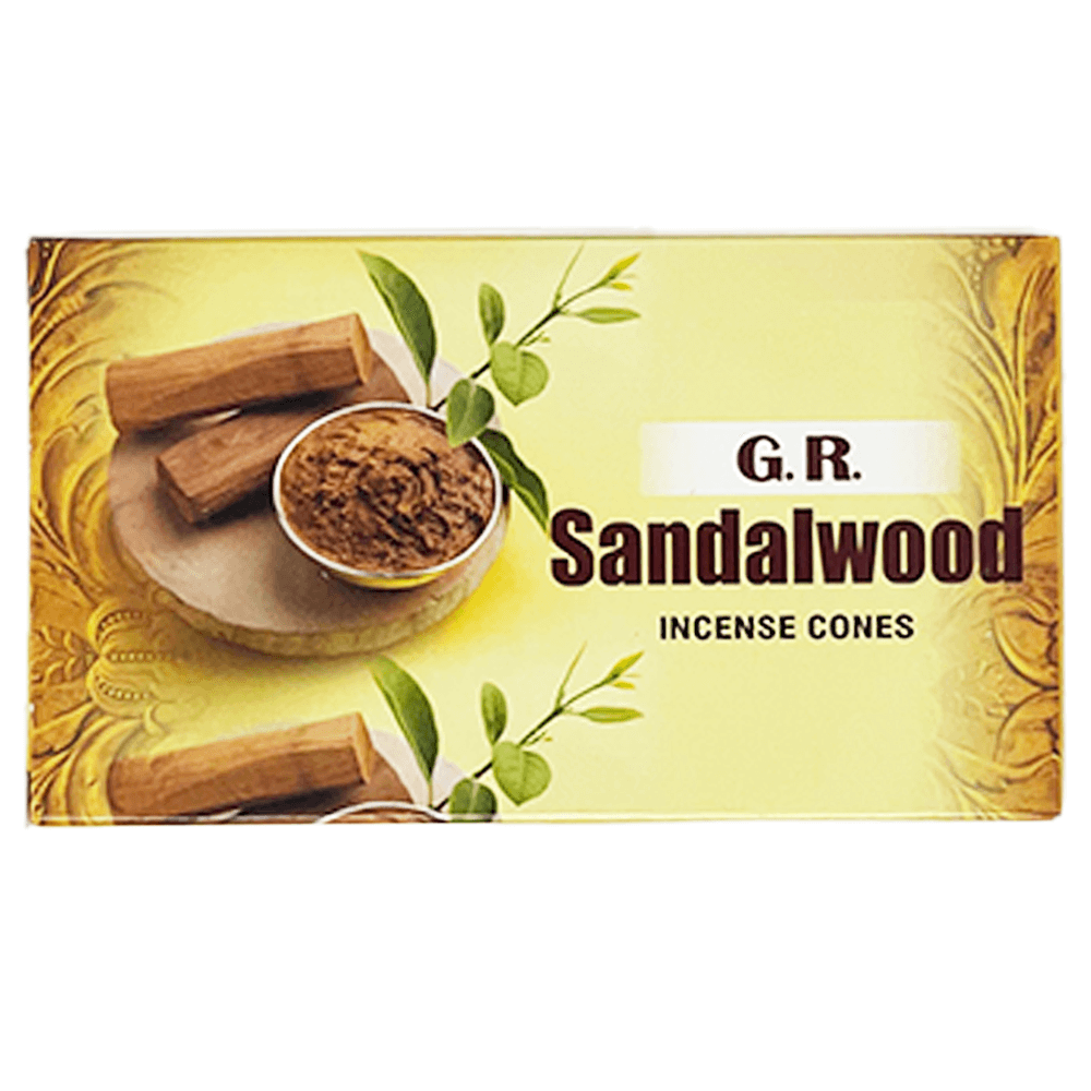 Κώνοι θυμιάματος SandalWood - Σανδαλόξυλο Βάρος 20 g Περιεχει 10 κώνους + Βάση - mykarma.gr