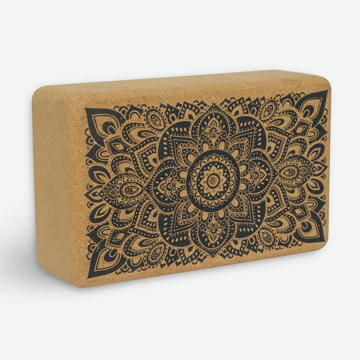 Yoga Design Lab-Cork Cork Yoga Block - Mandala Black