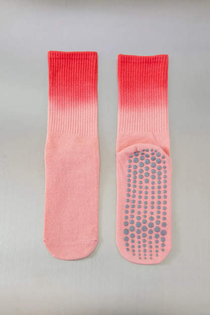 Αντιολισθητικές Ψηλές Κάλτσες - Tie-Dye Non-Slip Socks – Yoga & Pilates - ποικιλία χρωμάτων  No 37-43