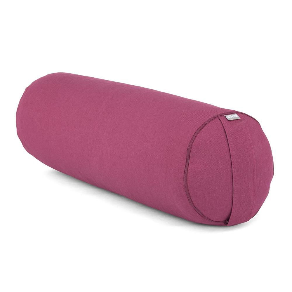 Στρογγυλό μαξιλάρι yoga Bodhi Bolster Basic σε μελιτζανί