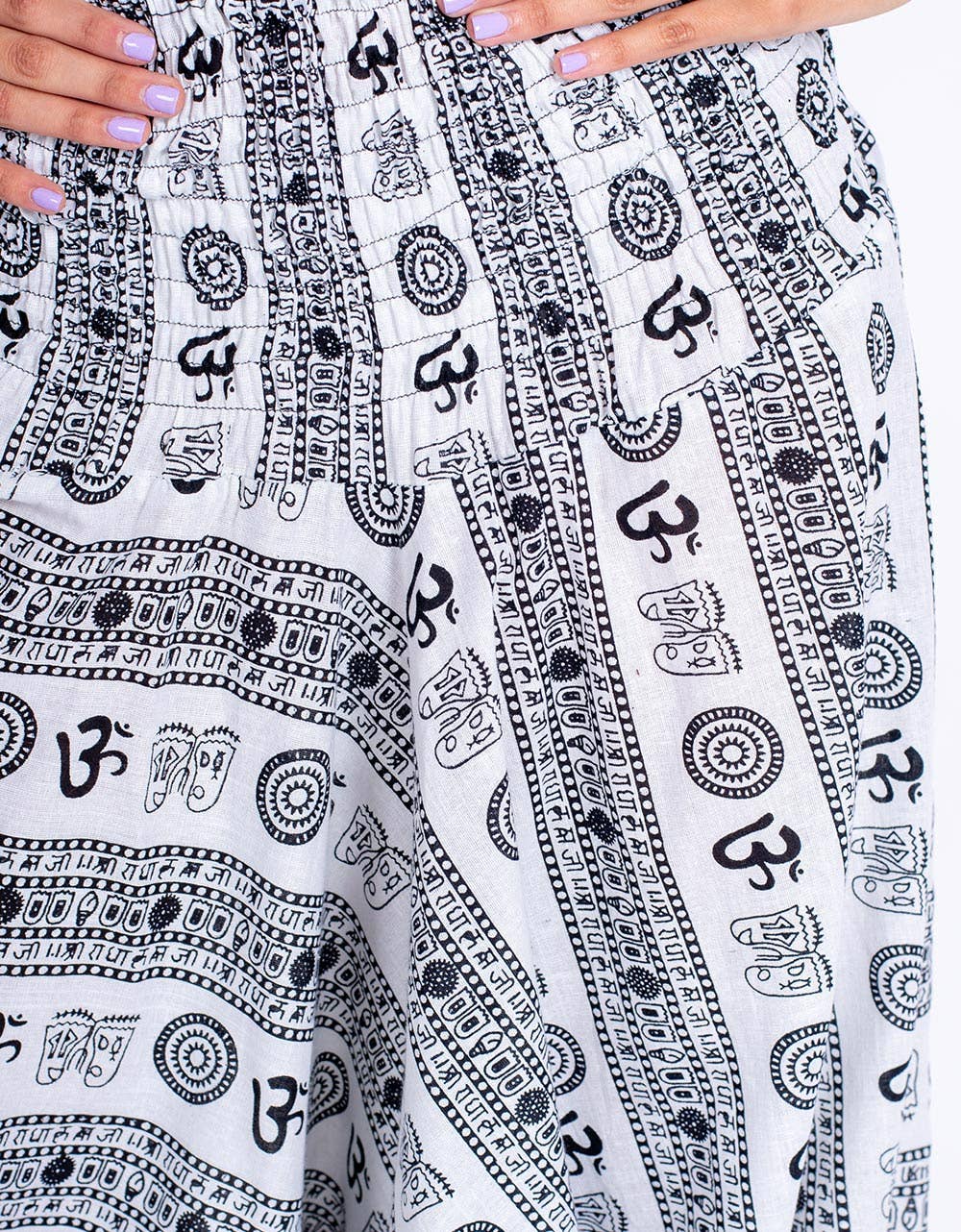 Om Symbol Afghan Trousers - MPA50091 - mykarma.gr