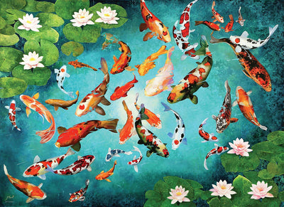 Παζλ 1000 Τεμαχίων - Puzzle “Koi Fish” Τεχνολογία: Smart-Cut™ - mykarma.gr