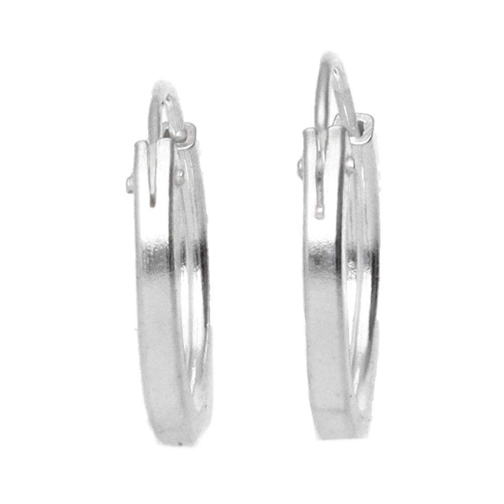 Σκουλαρίκια 925 ασήμι Sterling Silver Hoops (1.2cm) - mykarma.gr