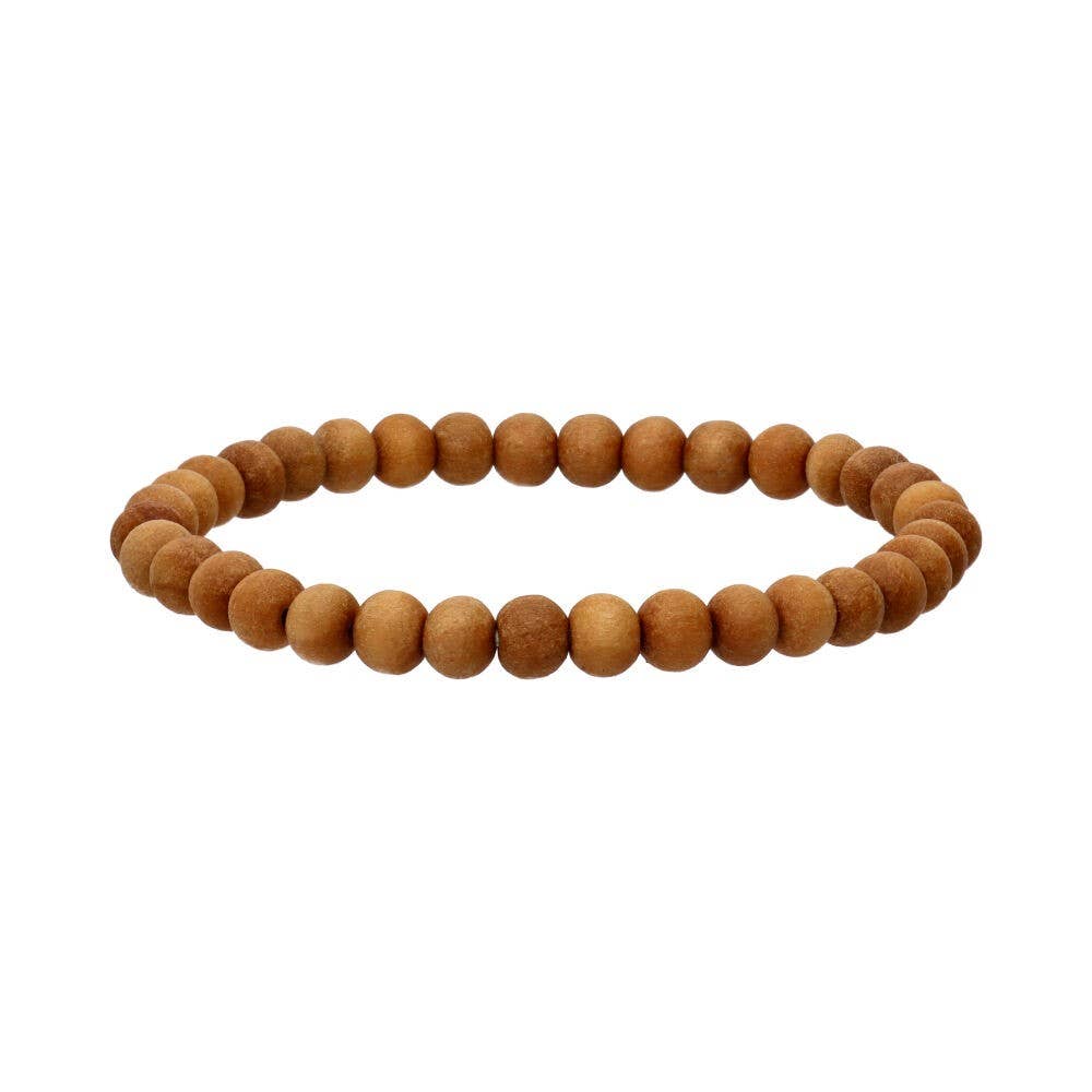 Βραχιόλι από Σανταλόξυλο (Sandalwood) Χάντρες: 6mm - mykarma.gr