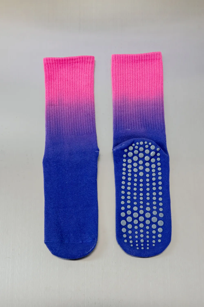 Αντιολισθητικές Ψηλές Κάλτσες - Tie-Dye Non-Slip Socks – Yoga & Pilates - ποικιλία χρωμάτων  No 37-43 - mykarma.gr