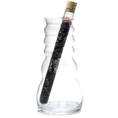 Ραβδι με Ημιπολύτιμος Λίθους (Gemstone) - ενεργοποίηση & καθαρισμό νερού Σουγκίτης με Λευκό Χαλαζία (Shungite/Rock Crystal) Διαστάσεις: 24 εκ - mykarma.gr
