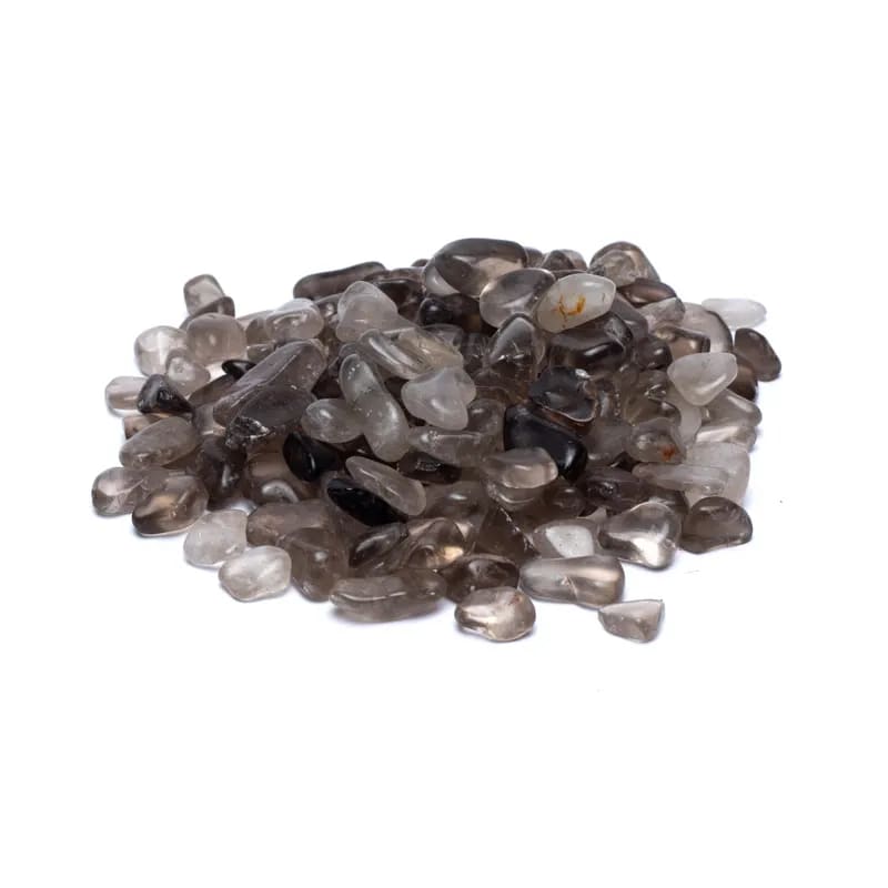 Φυσικό ορυκτό πέτρωμα- Χαλαζία Καπνία (Smokey Quartz) Α ποιότητας - μικρές γυαλισμένες πέτρες Βάρος: 200γρ Μέγεθος: 0,5-2 εκ - mykarma.gr