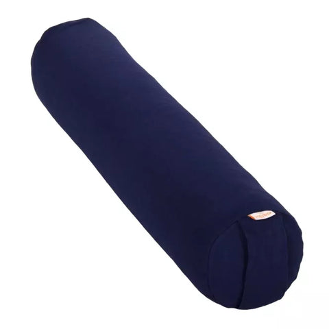 Στρογγυλό μαξιλάρι Bolster για Yoga & Pilates - dark blue - 100% βαμβάκι με γέμιση φαγόπυρο Διαστάσεις: 65 x Ø 15 cm Βάρος : 2,1 kg