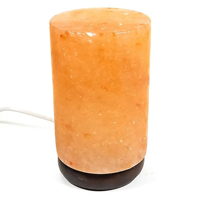Λάμπα απο άλατα Ιμαλαΐων «Cilinder» - με καλώδιο & LED. Μέγεθος 10x10x18cm Βάρος ± 2700gr - mykarma.gr