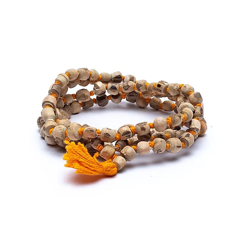 Mala - Tulsi Rosary- Japa Mala (Βασιλικός) - 108 χάντρες. Διαστάσεις: 0,7 cm. - mykarma.gr