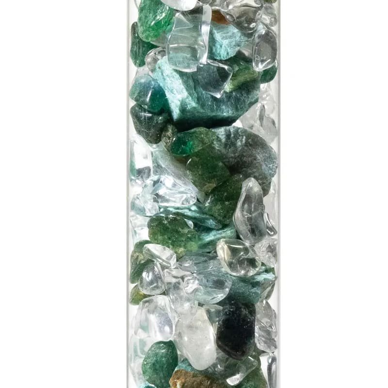 Ραβδι με Ημιπολύτιμος Λίθους (Gemstone) - ενεργοποίηση & καθαρισμό νερού "Φωτεινότητα & Υπομονή" Διαστάσεις: 24 εκ - mykarma.gr