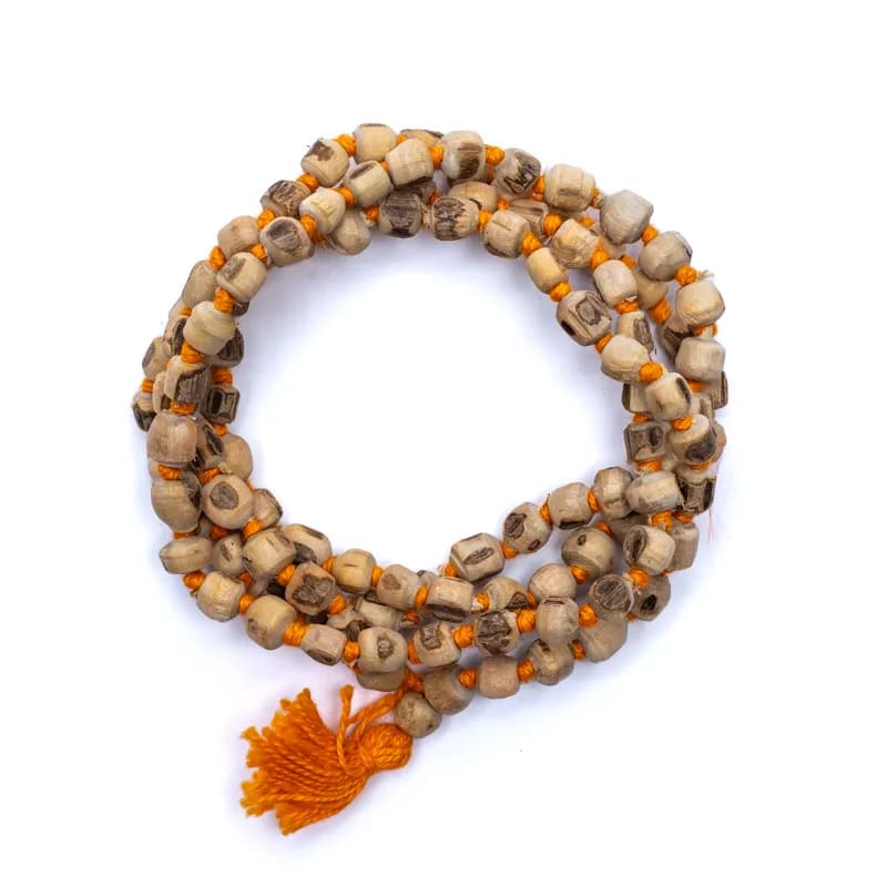 Mala - Tulsi Rosary- Japa Mala (Βασιλικός) - 108 χάντρες. Διαστάσεις: 0,7 cm. - mykarma.gr
