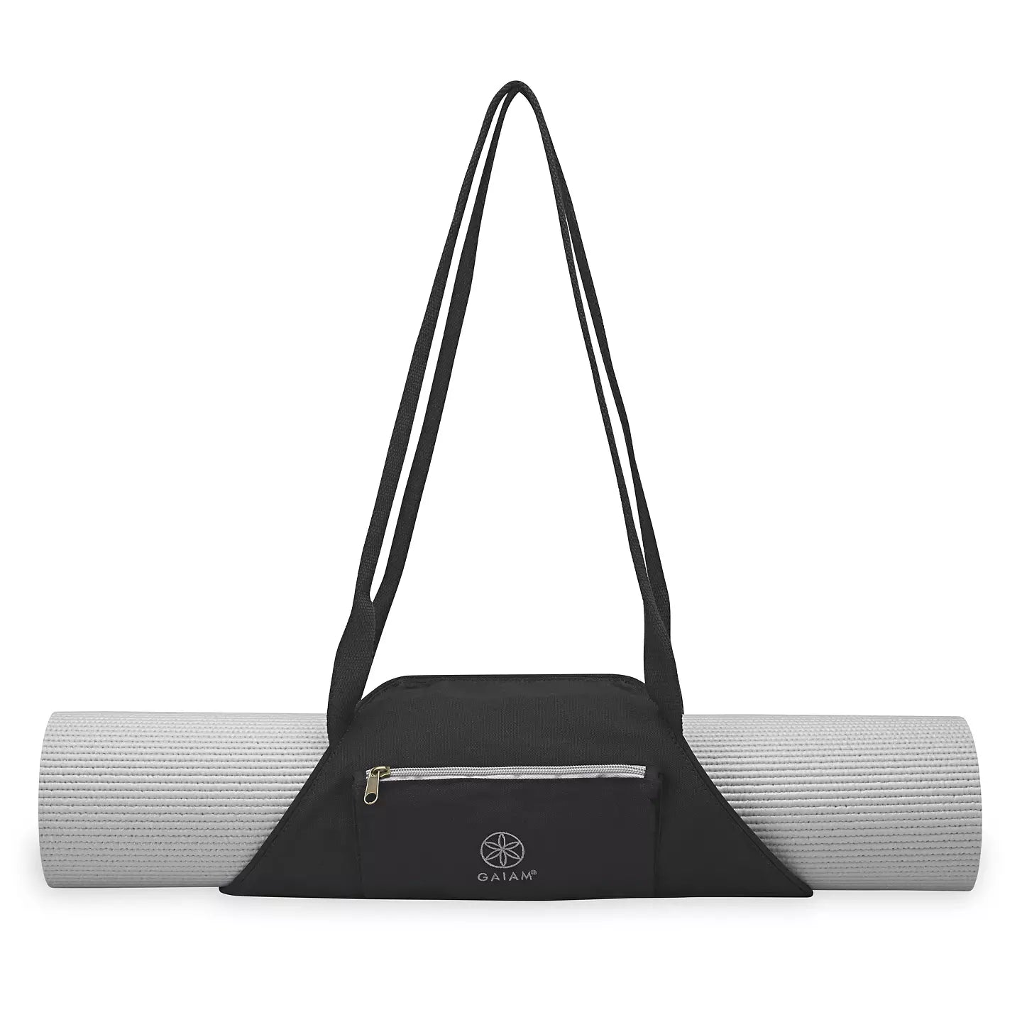 Gaiam On-The-Go Yoga Mat Carrier - Τσαντάκι με ιμάντες για μεταφορά στρώματος - Granite Storm - mykarma.gr
