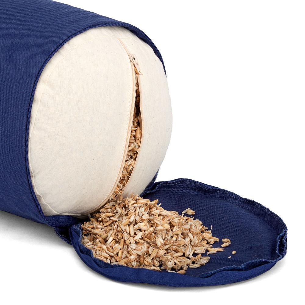 Bodhi Στρογγυλό μαξιλάρι Bolster Basic - black - κάλυμμα απο οργανικό βαμβάκι  Διαστάσεις: 67 × 22 εκ - mykarma.gr