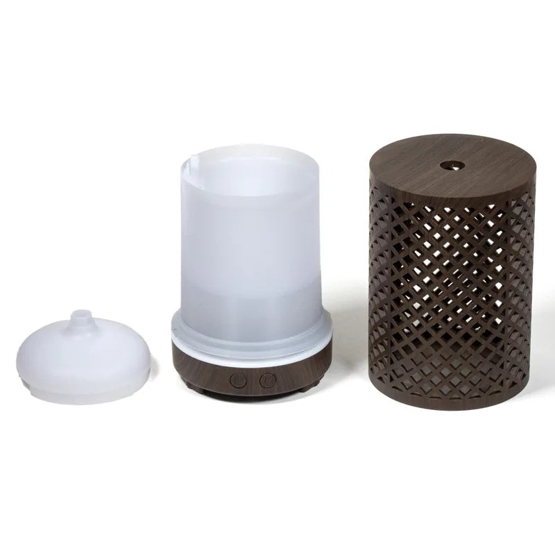 Ultrasonic aroma diffuser “Zen Breeze” καφέ-Ηλεκτρικός διαχυτής αρώματος για Αιθέριο έλαιο . Περιεκτικότητα 200ml Μέγεθος:9,3x15,7cm - mykarma.gr