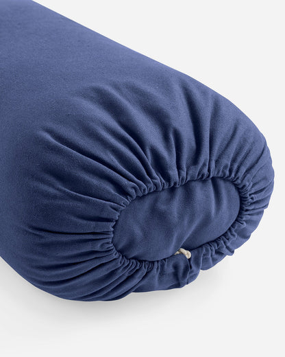 Lotuscrafts Restorative L μαξιλάρι Bolster - Royal Blue - κάλυμμα απο οργανικό βαμβάκι & γέμιση Καποκ μαλλί. Διαστάσεις: 72 × 30 x 20 εκ - mykarma.gr