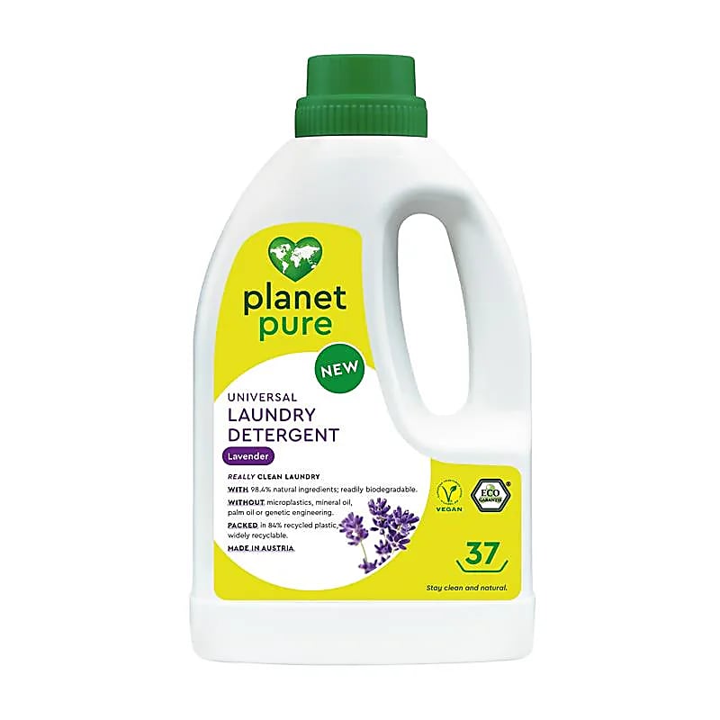 ΒΙΟ Planet Pure-Οργανικό υγρό Απορρυπαντικό Ρούχων Universal-Λεβάντα-για χρωματιστά, ευαίσθητα & πολύ λερωμένα ρούχα Περιεκτικότητα 1500ml για 37 πλύσεις - mykarma.gr