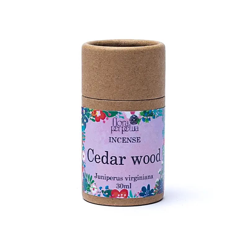 Αρωματικό φυσικό φυτικό θυμίαμα Κέδρος/Cedar Wood (Juniperus virginiana) Βάρος θυμιαματος 7 g (Μπουκαλάκι 30ml) - mykarma.gr