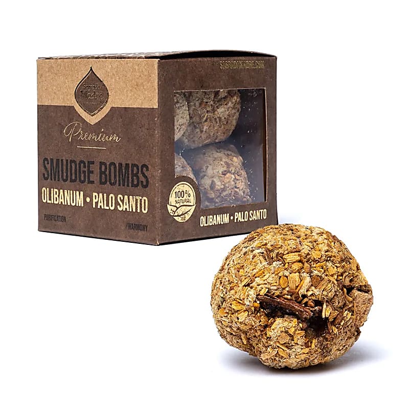 Θυμίαμα Sagrada Madre Premium Smudge Bombs με Λιβάνι & Palo Santo (Olibanum & Palo Santo)  8τμχ - mykarma.gr