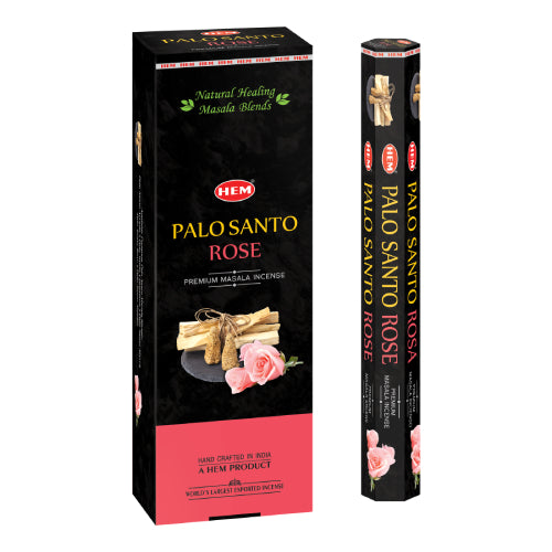 HEM Premium Masala Incense Stick – Άρωμα Palo Santo & Τριαντάφυλλο Rose – 15g