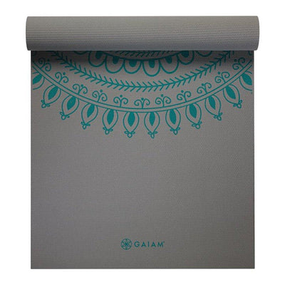 Gaiam Premium Στρώμα Yoga Longer/Wider Teal Marrakesh. Διαστάσεις: Μήκος: 198 εκ Πλάτος: 66 εκ Πάχος: 6 mm - mykarma.gr