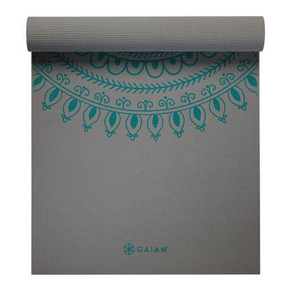 Gaiam Premium Στρώμα Yoga Longer/Wider Teal Marrakesh. Διαστάσεις: Μήκος: 198 εκ Πλάτος: 66 εκ Πάχος: 6 mm - mykarma.gr