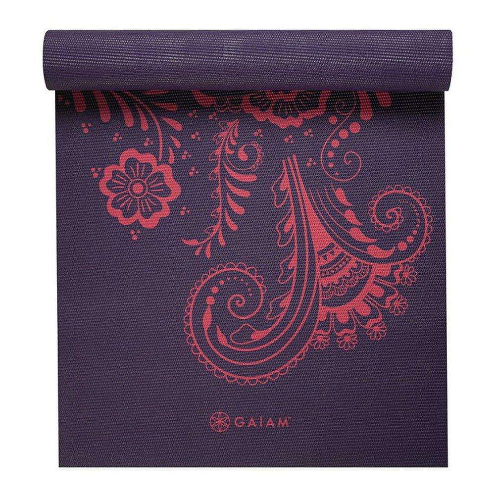 Gaiam Premium Στρώμα Yoga Aubergine Swirl. Διαστάσεις: Μήκος: 173 εκ Πλάτος: 61 εκ Πάχος: 6 mm - mykarma.gr