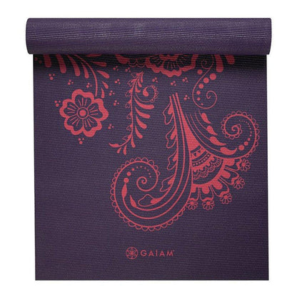 Gaiam Premium Στρώμα Yoga Aubergine Swirl. Διαστάσεις: Μήκος: 173 εκ Πλάτος: 61 εκ Πάχος: 6 mm - mykarma.gr